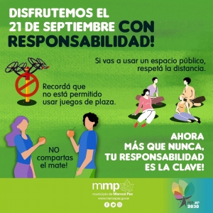 Disfrutemos el 21 de septiembre con responsabilidad.