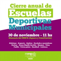 Cierre Anual de las Escuelas Deportivas Municipales