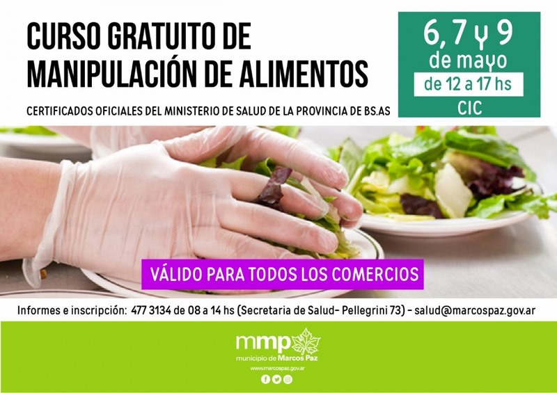 Nuevo Curso Gratuito de Manipulación de Alimentos