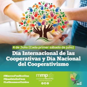 Primer sábado de julio: Día internacional de las cooperativas y día nacional del cooperativismo.