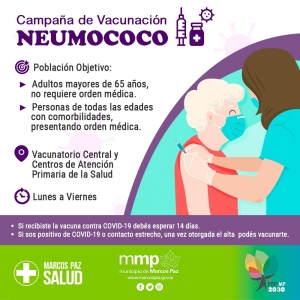 Campaña de Vacunación contra el Neumococo