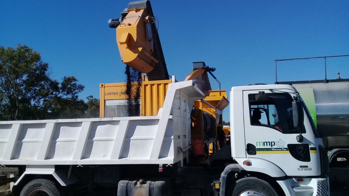 La Planta Asfaltadora Municipal ya abantece obras de bacheo