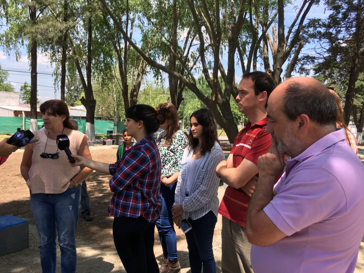 Inauguración de la plaza y pista de salud en barrio La Paz