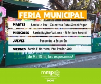 Cronograma de la Feria Municipal