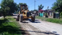 Nivelado sobre calle La Pampa