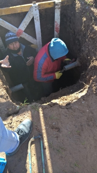 Reparación de una pérdida de agua en Martín Fierro