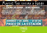 Domingo 7 de abril, MARCOS PAZ COCINA AL FUEGO