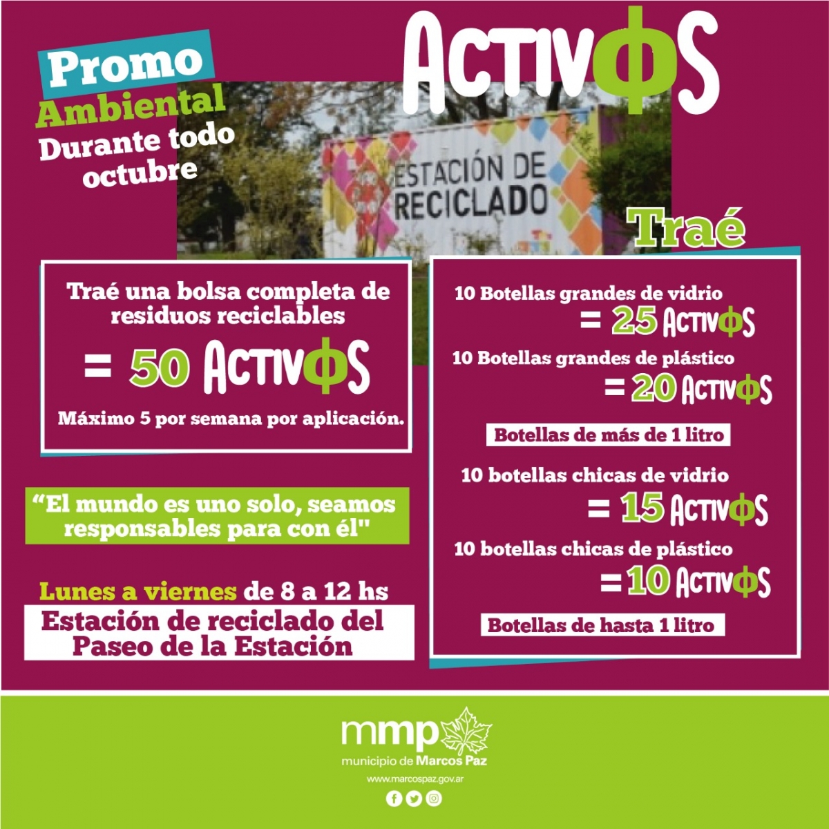 Promo Ambiental de Activos para todo octubre