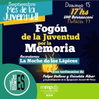 Fogón de la Juventud por la Memoria de La Noche de los Lápices