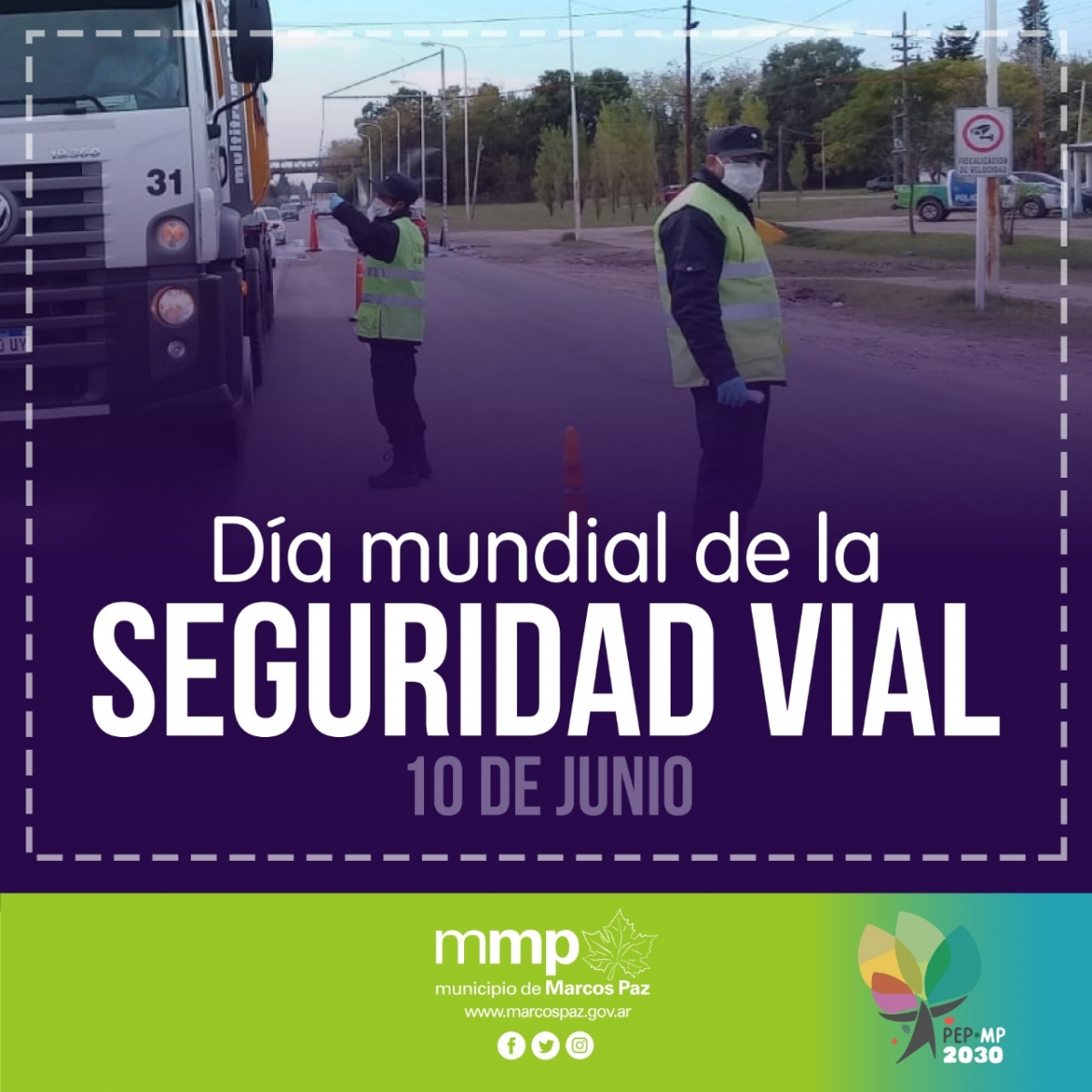 10 de junio: Día mundial de la seguridad vial.