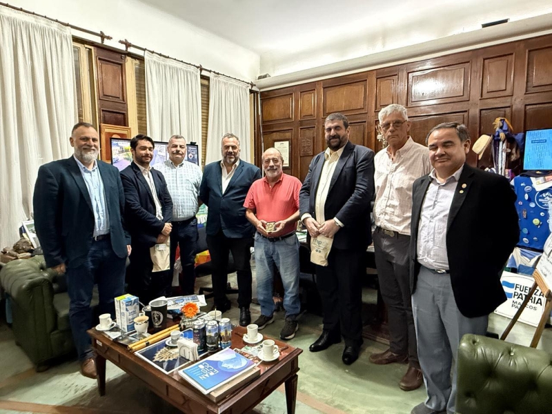 El intendente Curutchet recibió a autoridades de la Masonería Argentina