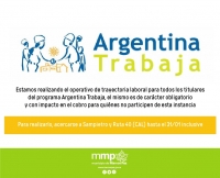 Operativo de trayectoria laboral para beneficiarios de Argentina Trabaja