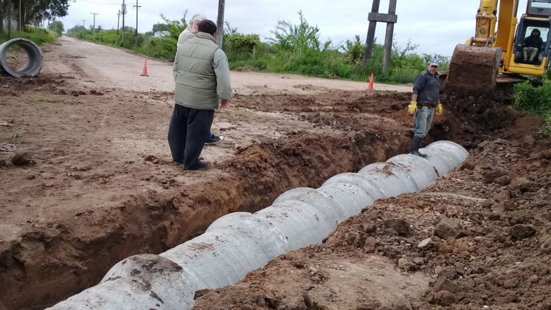 Ampliación del canal pluvial en García y Monteagudo