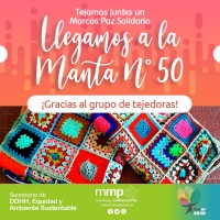 Tejamos juntxs un Marcos Paz solidario: ¡Llegamos a la manta n°50!