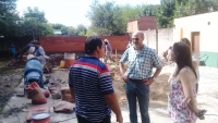 El Intendente Interino hizo una recorrida por la obra en la escuela N°10