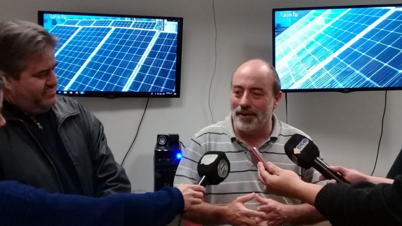 Paneles de energía solar, en el Hospital Municipal