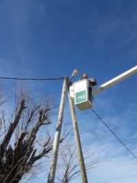 Reparación de luminarias en diferentes puntos del territorio