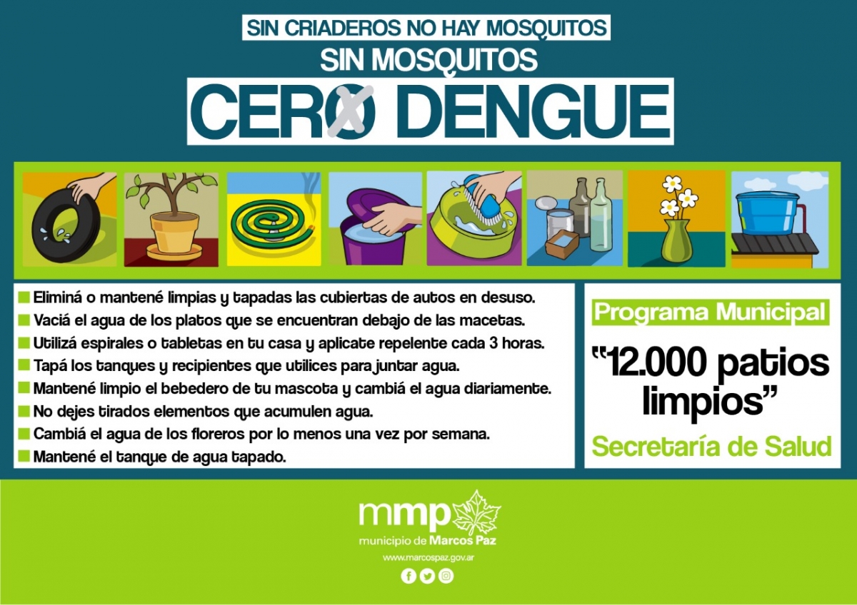 SIN CRIADEROS NO HAY MOSQUITOS. SIN MOSQUITOS, CERO DENGUE