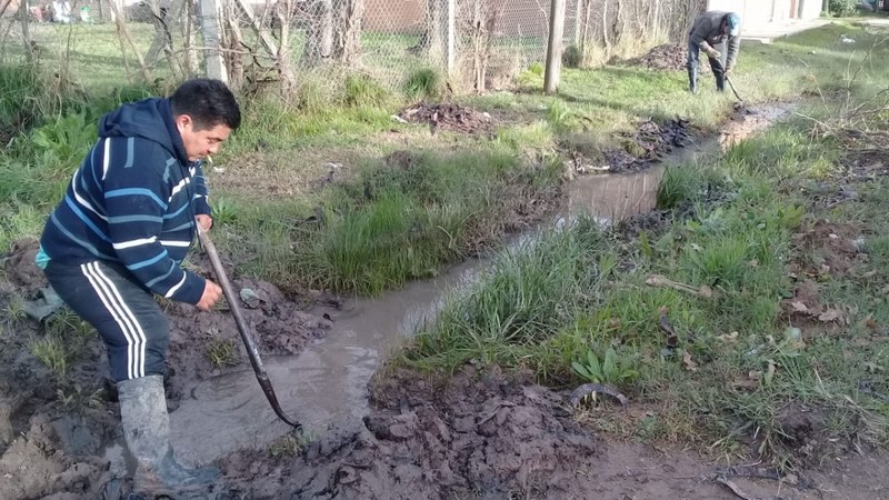 Limpieza en el barrio El Prado