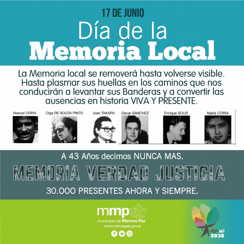 17 de junio: Día de la Memoria Local.