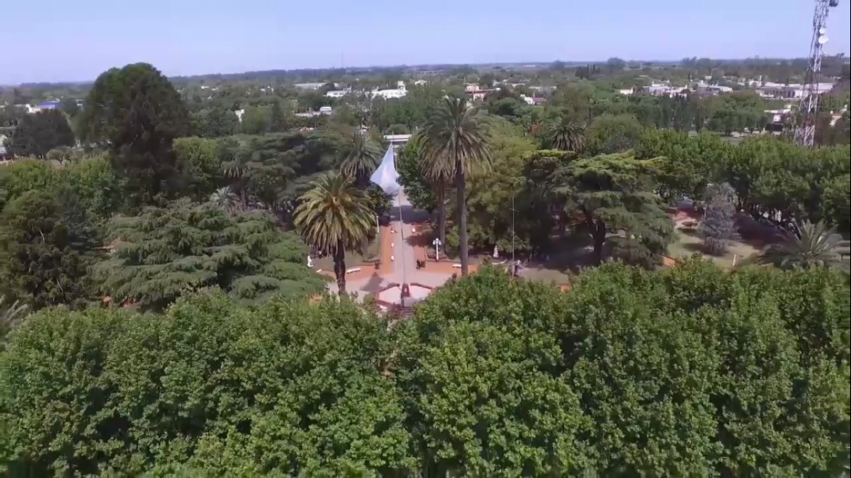 Toma del compromiso ambiental de los alumnxs de 1°año.