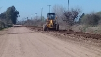 Nivelado de la calle García, acceso a la Escuela Rural N°12