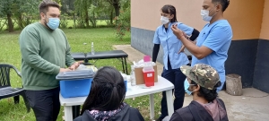 Posta Sanitaria en el barrio Urioste