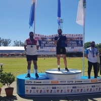 Agustín Osorio bicampeón nacional de lanzamiento de jabalina