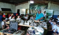 Visita del Instituto Marcos Paz a la Reserva Paleontológica