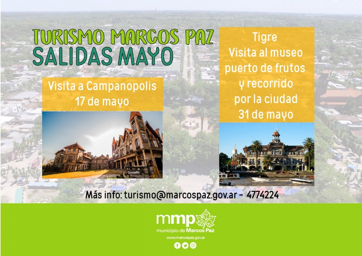 Salidas turísticas a Campanópolis y Tigre