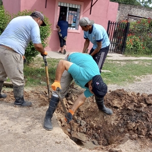 Colocación de caños de desagües