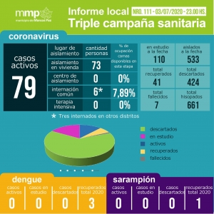 111° INFORME TRIPLE CAMPAÑA SANITARIA.⠀⠀