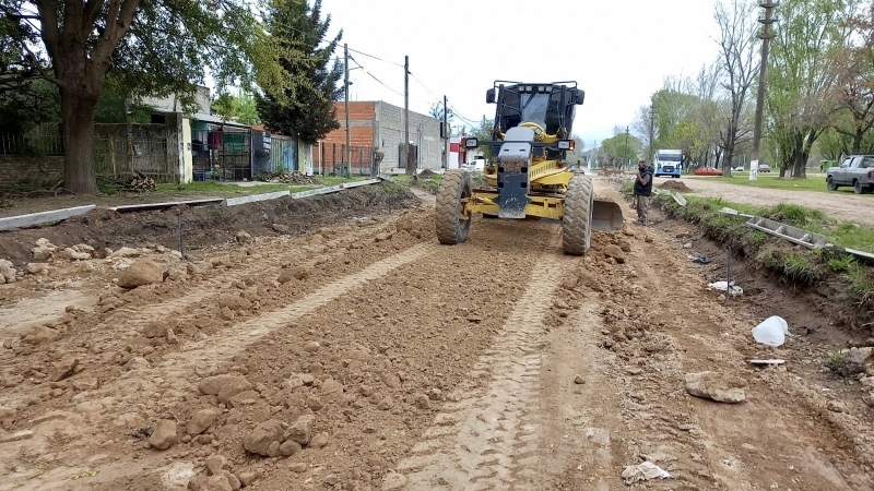 Asfalto de la Colectora Presidente Perón