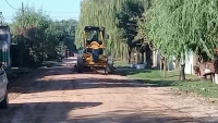 Continúa el nivelado y entoscado de la calle Melgar en Killys