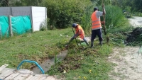 Obras y Servicios, zanjeo en barrio Güemes