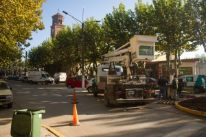 Puesta en valor del boulevard 9 de Julio