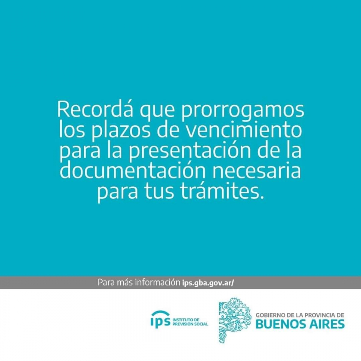 Extensión de plazos de entrega de documentación 2020.