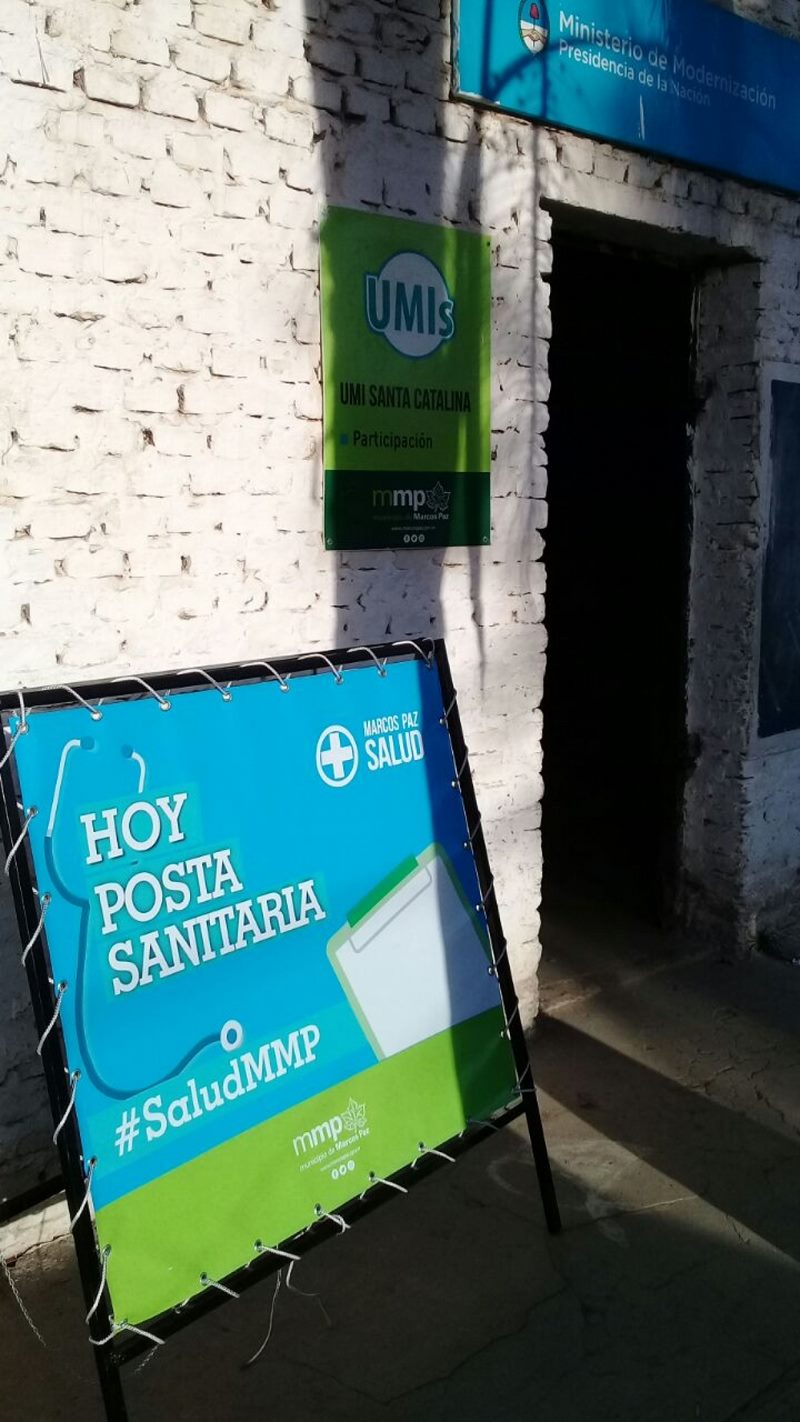 Posta Sanitaria en el barrio Santa Catalina