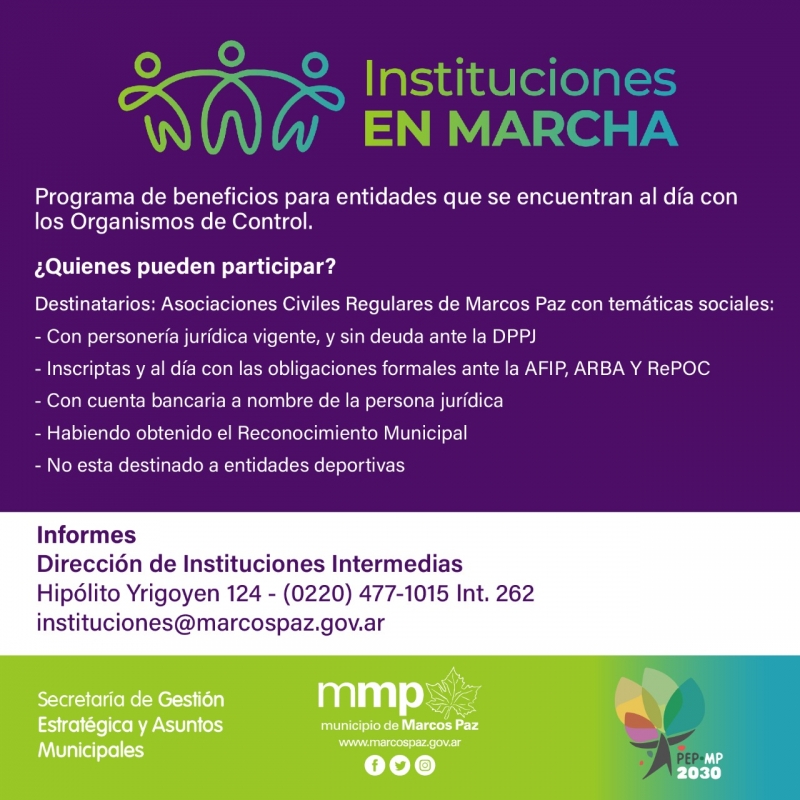 Instituciones En Marcha