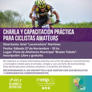 Charla y Capacitación Práctica para Ciclistas Amateurs