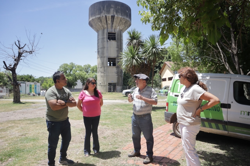 El intendente visitó las oficinas ubicadas en el Tanque de Agua