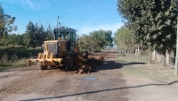 Nivelado y entoscado de Rivadavia en Malvinas