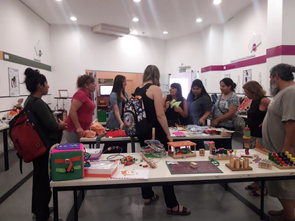 Docentes de Marcos Paz, en un taller sobre inclusión en CABA