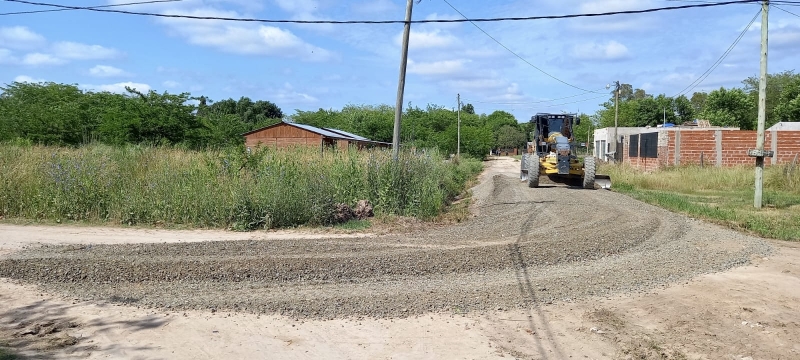 Colocación de piedras