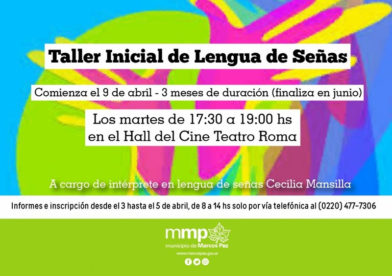 Taller Inicial de Lengua de Señas