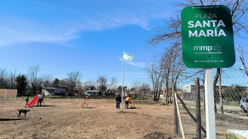 Nuevo espacio público en el barrio Santa María
