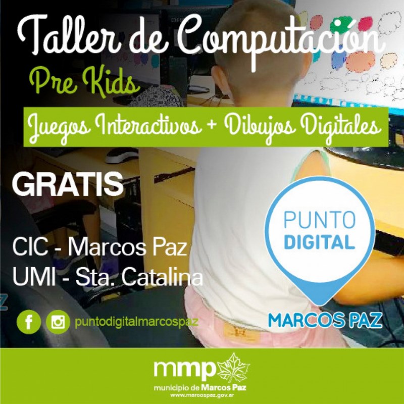 Inscripción al Taller de Computación Pre Kids