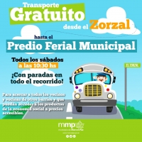 Transporte gratuito los sábados desde El Zorzal hasta el Predio Ferial Municipal