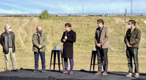 Presentación de obras con el gobernador Axel Kicillof