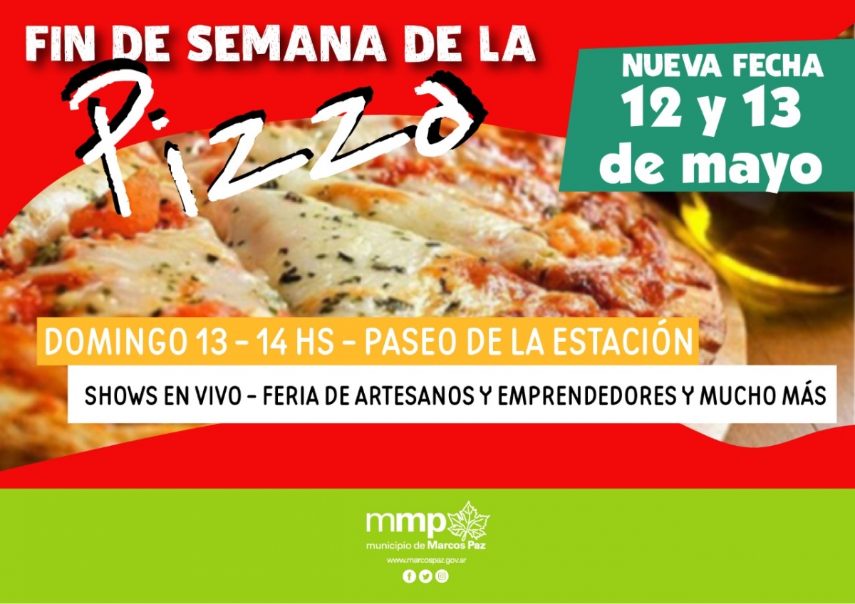 Nueva fecha: Fin de Semana de la Pizza